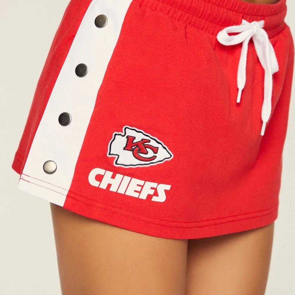 NFL Red and White Women's Shorts